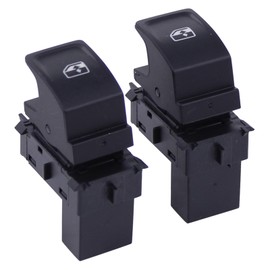 HouYeen 2X Passanger Side Window Switch Push Buttons for V-W Golf mk7 Sportsvan