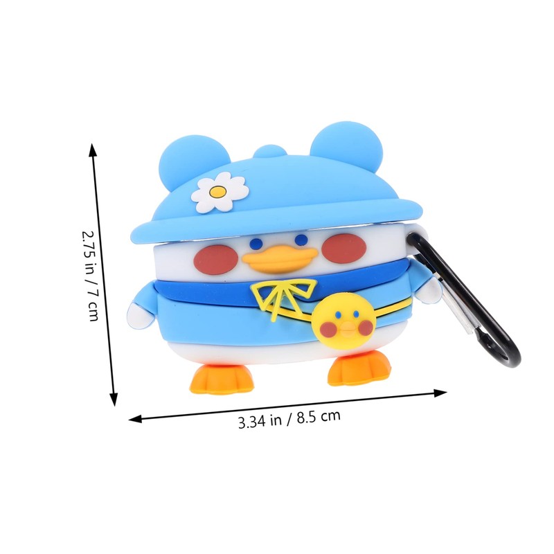 SUPVOX Cartoon Wireless Earphone Case with Hook Portable Protective Cover
