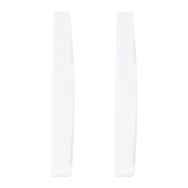Briny River 2pcs 6 String Acoustic Guitar Bone Bridge Saddle 72x3x9mm Bone Acoustic Guitar Compensated for Acoustic Guitar Luthier Compatible with Martin Guitar(White)