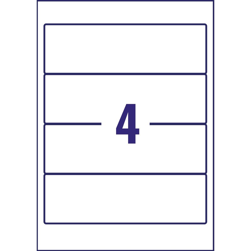 Avery L7200-40 Printable, Customisable Wraparound Labels, Laser Printers, 4 Labels