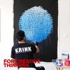 Krink K-60 Blue Paint Marker - Vibrant and Opaque Fine