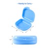 JMU Retainer Case with Vent Holes, 4Pcs Denture Case, Orthodontic