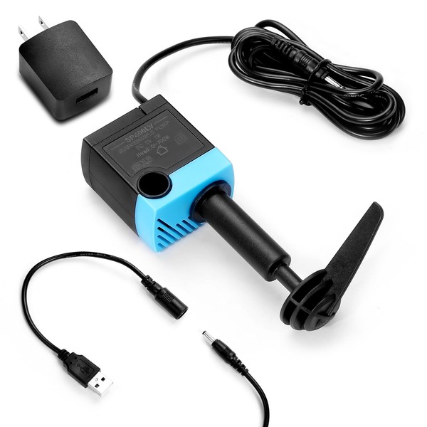 Cat Water Fountain Pump,USB Replacement Pump for Pet Drinking Fountains