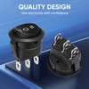 XINYIELE 12 Volt 3 Way Round Rocker Switch,3 Position ON/Off/ON