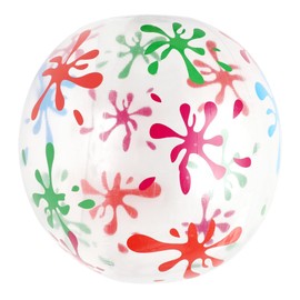 CIYODO 1PC Creative Transparent Inflatable Beach Ball for Diameter Stretch Ball for Pool and Family Fun for Summer Activities