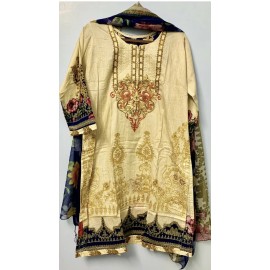 Boutiqe 3pc Cotton Lawn Dress /L/M/S