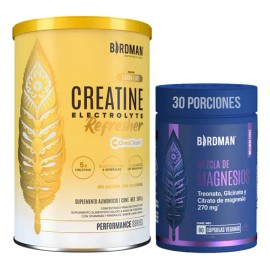 Kit Creatina Refresher 500g + Mag Trifecta Magnesio Birdman