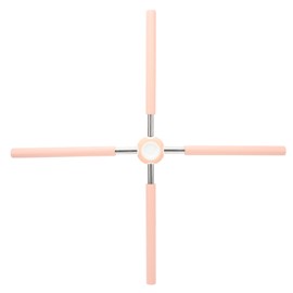 Back Cross Sticks Detachable Cross Straightening Back Posture Corrector Sticks for Stretching Pink