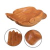 Healeved Hand Carved Wooden Key Bowl Unique Decorative Snack Tray