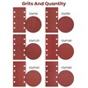 60Pcs Sanding Sheets 93x185mm Detail Sander Pads 40/80/120/180/240/400 Grit, Hook