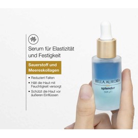 BELLA AURORA - Serum for elasticity and firmness, 30 ml, with oxygen and sea collagen, intensive anti-wrinkle moisturiser to improve elasticity, suitable for day and night