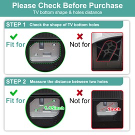 TV Legs for Hisense TV Base Pedestal Feet for Hisense 32A4KTUK 40A4GTUK 43A7000FTUK 43AE7000FTUK 50A7100FTUK 50A6BGTUK 55A7100FTUK Table Top TV Stand Legs Replacement for Hisense with Screws