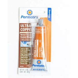 PERMATEX 2x PERMATEX Ultra Copper Sensor Safe High-Temp RTV Silicone Gasket Maker 3oz