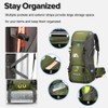 50L Water Resistant Hiking Backpack Outdoor Sport Daypack Travel Bag