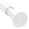 Zipglo 1pack Shower Curtain Rod 30-76 inch White Tension Rod