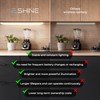 EShine White Finish 6 Panels 7 inch Compact Size LED