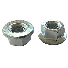 5 M14-1.5 Hexagon Flange Nut - Non-Serrated Class 10 Zinc. DIN 6923 / ISO 4161