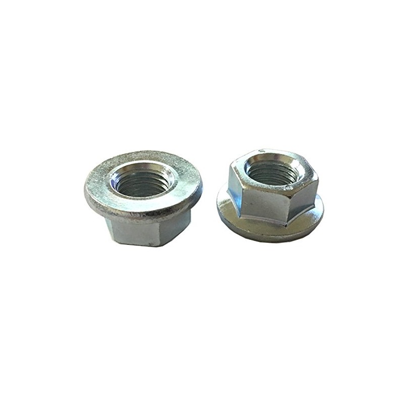 5 M14-1.5 Hexagon Flange Nut - Non-Serrated Class 10 Zinc.