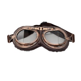 [ZCJSZP] New Retro Goggles Vintage Pilot Goggles Protective Gear Glasses Auto Bike Luther Cafe Scooter Eye Protect Supplies Upgrade
