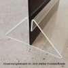 100 mm Acrylic Glass Sign Holder / Table Stand /