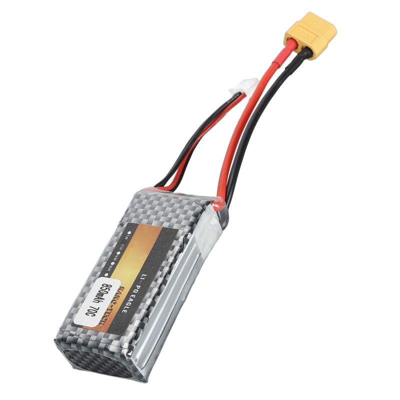 Drone Lithium Battery 11.1V 3S 850mah with XT60 Plug RC