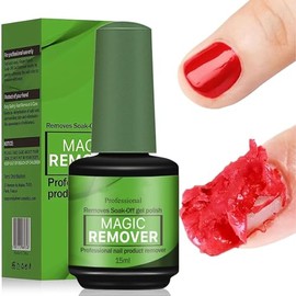 Gel Polish Remover for Gel Nails - Professional Strength Fast-Acting 2-3 Minute Soak Off Magic Nail Gel Remover - Effective Nail Polish Remover
