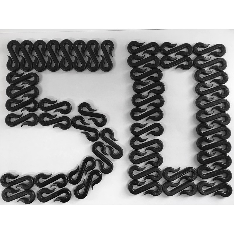 Pack of 50 "S" Clips for Bird Protection Nets