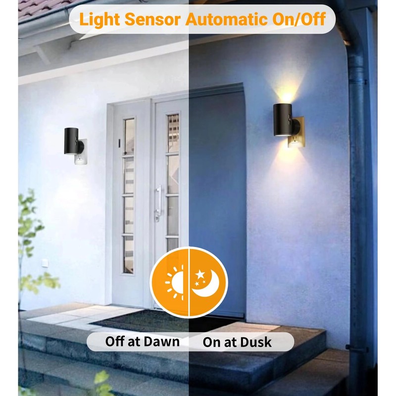 TSEXES 4 Pack LED Night Light Plug in, Dusk to