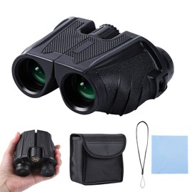 Binoculars for Adults and Kids 12x25 High Powered Compact Binoculars for Bird Watching Theater and Concerts, Hunting and Sport Games