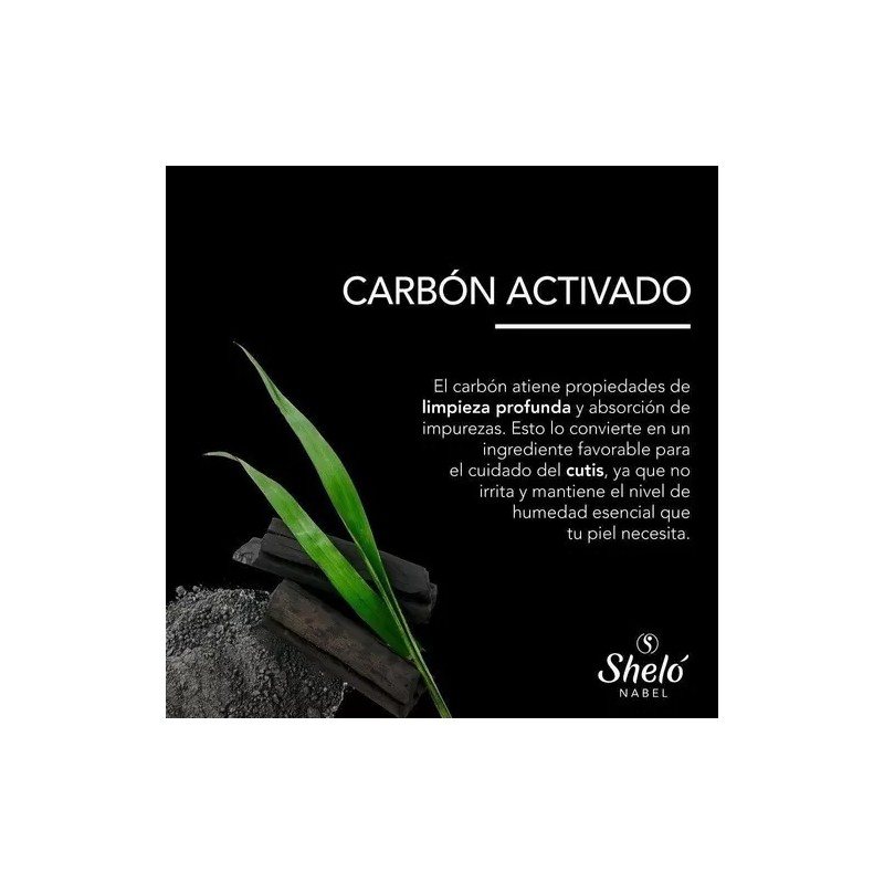 Sheló Nabel Mascarilla Con Carbón Y Jabón De Carbón Activado
