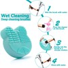 TailaiMei 2 Pack Makeup Brush Cleaning Mat with Color Removal