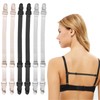 Eophmi Bra Strap Holder 6 Pcs Adjustable Bra Strap Clips