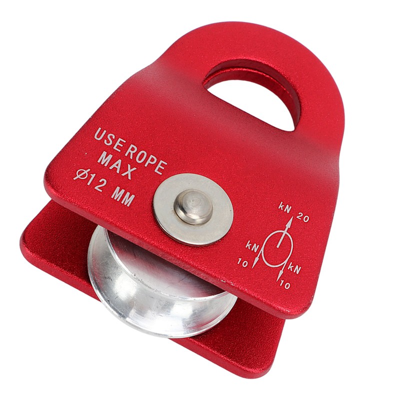 20KN Climbing Pulley Aluminum Mg Alloy Downhill Side Plate Single