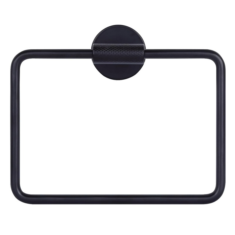 Varen Matte Black Towel Ring - Elegant Bath Accessories Accessory,