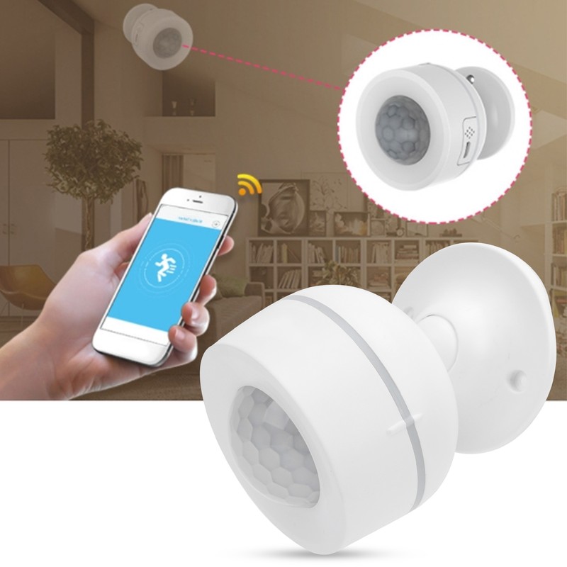 NEO NAS‑PD07W WiFi PIR Body Infrared Detector Temperature Humidity Sensor