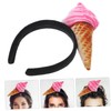 Gatuida Womens Ice Cream Headband Funny Makeup Spa Hair Band