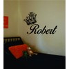 Name and Crown Version 2 Decal Sticker Wall Custom Name