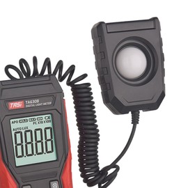 predolo Digital Light Meter Lux Meter LCD Display High Precision Photometer Luxmeter Handheld Lux Meter for Planting Factory Outdoor Home, Split 200000LUX