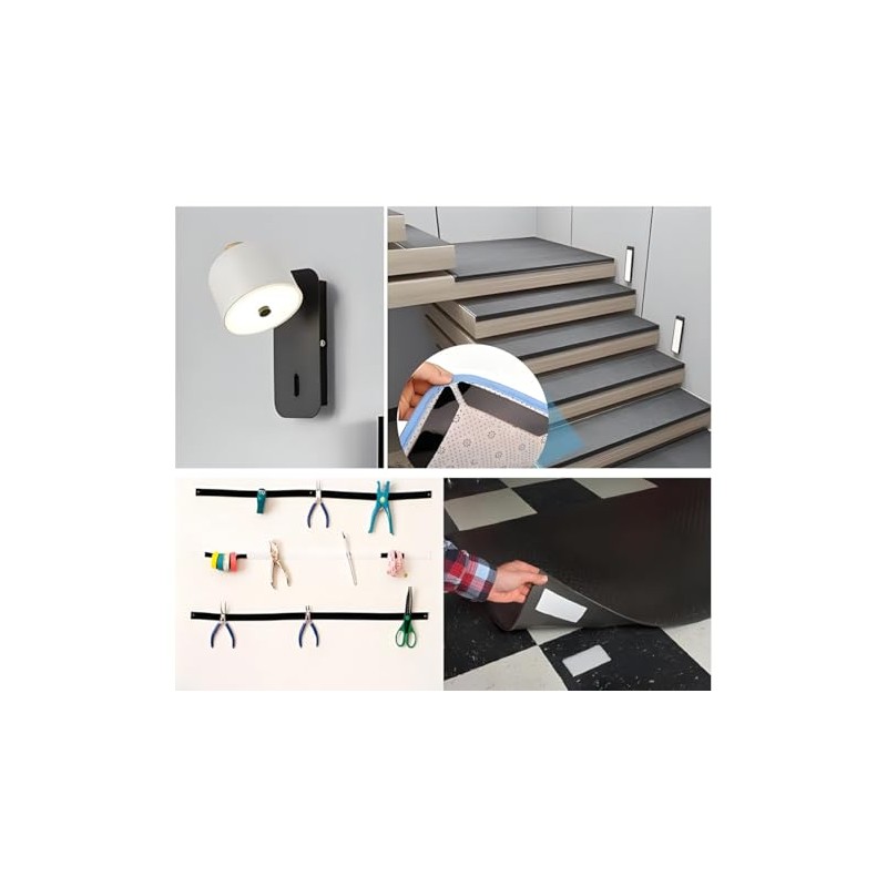 Heavy Duty Velcro Tape,for Couch Cushions, Carpet, Pedal Board, Wall,