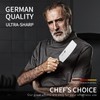 MAD SHARK 7 Inch Nakiri Knife, Ultra Sharp German Stainless