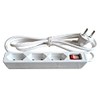 as - Schwabe 3-Way Power Strip White with Switch 230