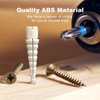 Haespot White 12PCS Stripped Screw Hole Repair Anchor, Door Hinge