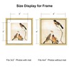 BKABOT 4x4 Picture Frame, Brass Metal Photo Frames with HD
