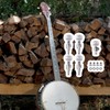 logyues 5pcs Sliver Alloy Banjo Geared Machine Head Gear ratio:
