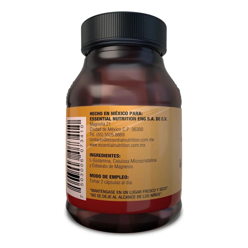 Suplemento L- Glutamina Apoyo A La Salud Digestiva 50 Cáps.