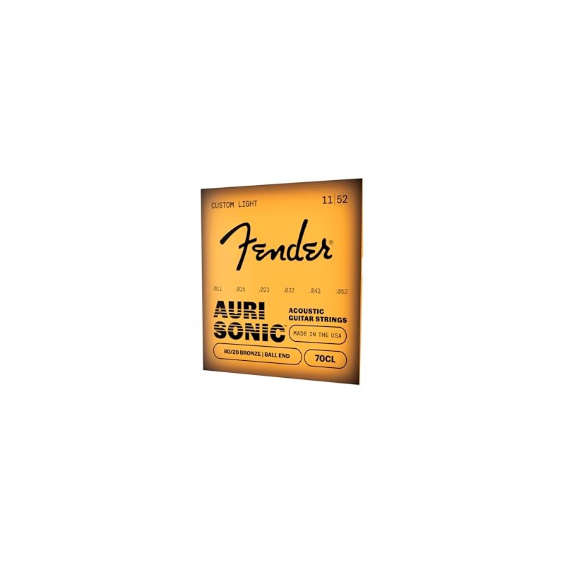 Fender Cuerdas de guitarra Acousitc de bronce 80/20, extremo de