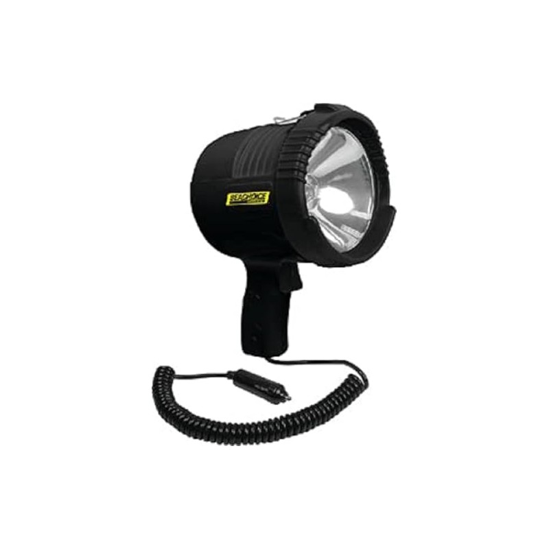 Seachoice 12V Spotlight, Water Resistant, Handheld, 55 Watt, Black