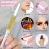 42 PCS Cuticle Oil Pen Empty Kit, 30pcs 3ML Transparent
