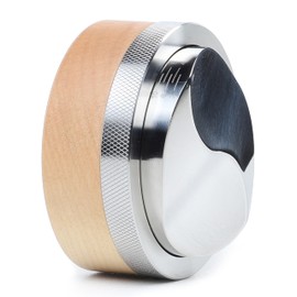 KNODOS Espresso Distribution Tool 58mm Maple Coffee Distributor Adjustable Depth Stainless Steel Espresso Leveler Premium Espresso Machine Accessories For Coffee Bar