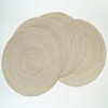 Egurs Set of 6 Round Place Mats 38 cm Braided